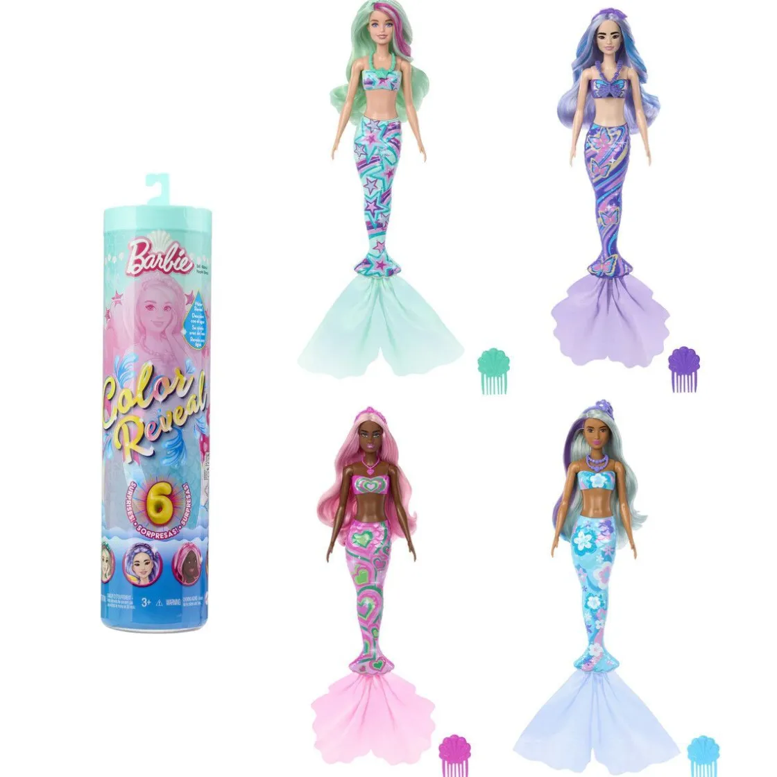 Discount Color Reveal Deep Sea Mermaids CDU Dukker Og Tilbehør
