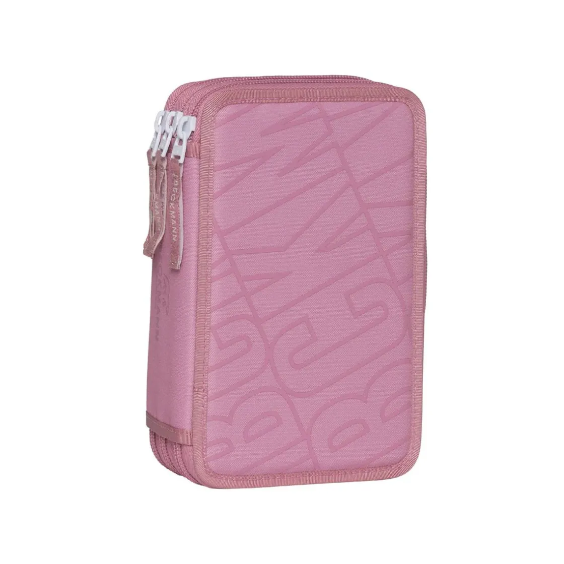 Discount Sport trippelt pennal med innhold, Pink Pennal
