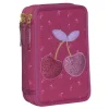 Best trippelt pennal med innholdt, Cherry Pennal