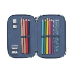 Best trippelt pennal med innhold, Tiger Race Pennal
