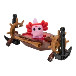 Hot Adopt me! byggesett figur, Axolotl with Boat Pet Bed Hobby Og Kreativitet