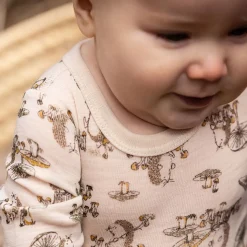 New body i ull AOP, Loden Green Melange Ullbody Og Ullgensere Baby | Ullbodyer Baby Gutt