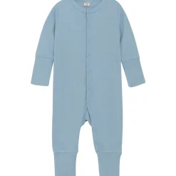 Discount heldress/pyjamas i bambus, Dusty Blue Heldresser & Pyjamaser Gutt