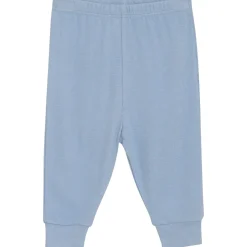 Clearance joggebukse i bambus til baby, Dusty Blue Bukser Baby Gutt