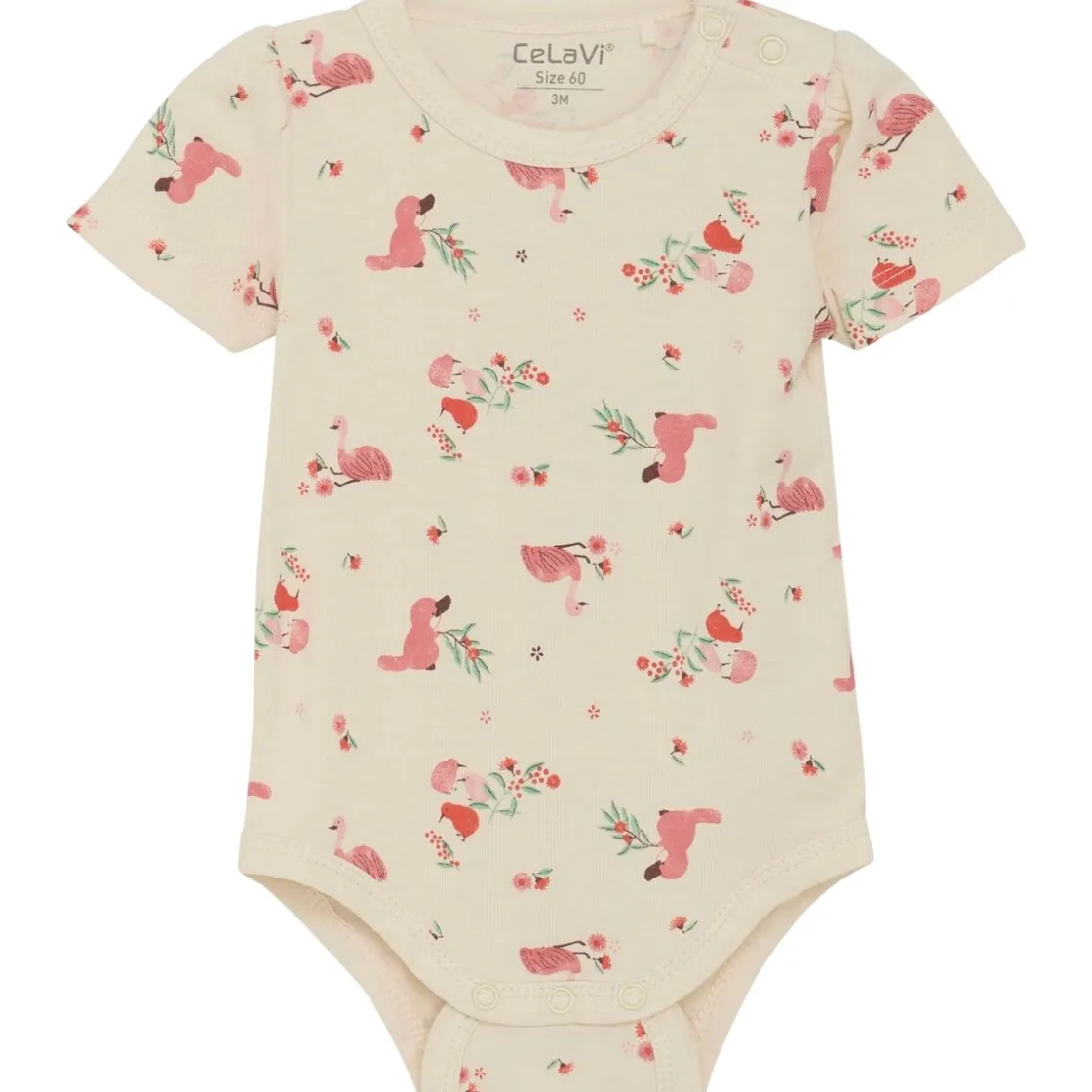 Discount kortermet body i bambus, Powder Pink Kortermet Baby Jente | Bodyer Baby Jente