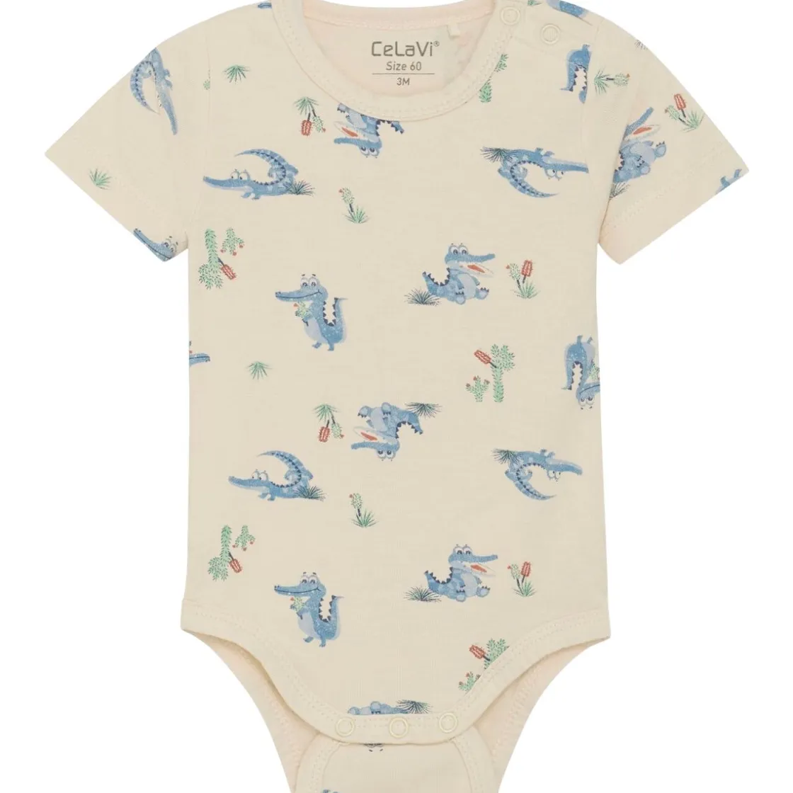 Clearance kortermet body i bambus, Dusty Blue Kort | Kortermet Baby Gutt