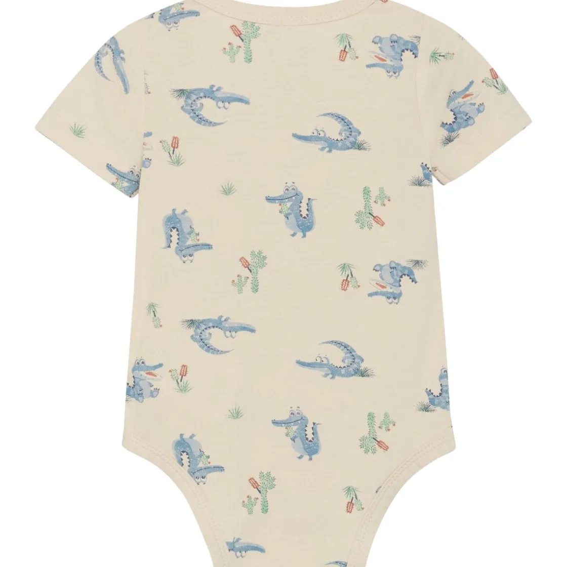 Clearance kortermet body i bambus, Dusty Blue Kort | Kortermet Baby Gutt