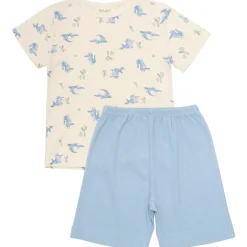 New kortermet pyjamas i bambus, Dusty Blue Pyjamaser Gutt