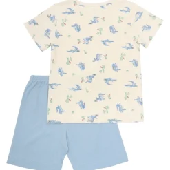New kortermet pyjamas i bambus, Dusty Blue Pyjamaser Gutt