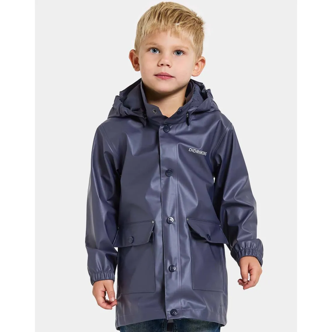 Discount Jojo regnjakke til barn, navy Jakker Barn