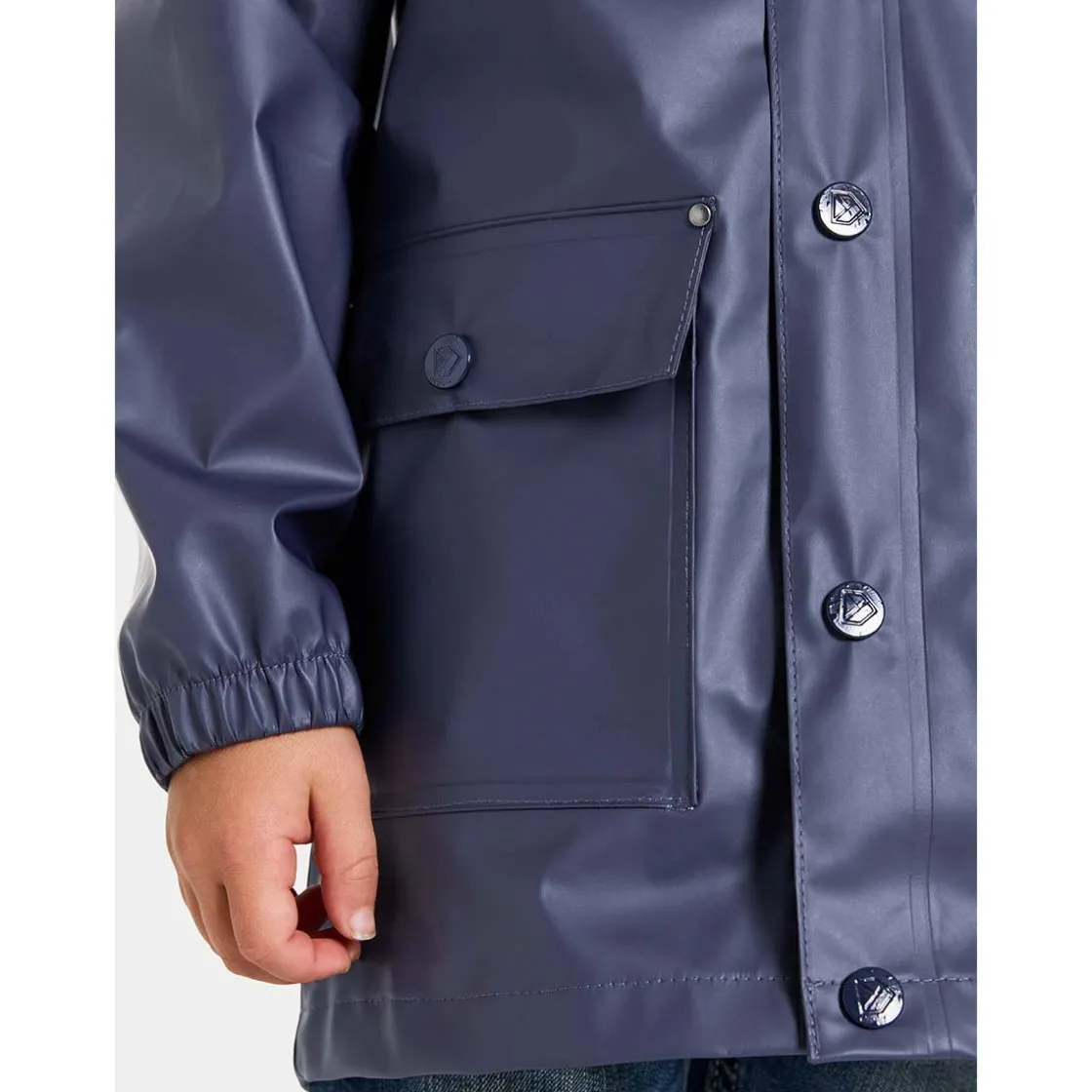Discount Jojo regnjakke til barn, navy Jakker Barn