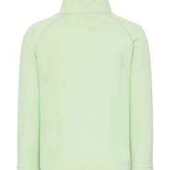 Outlet Monte 10 zip fleecegenser til barn, Light Green Fleece Barn