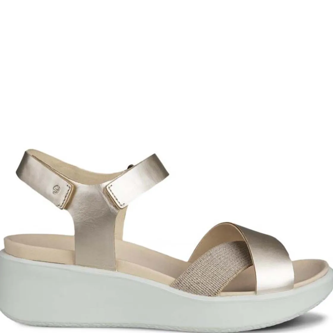 Online Flowt Wedge Lx sandaler til dame, pure white gold Sandaler Og Badesko
