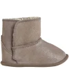 Clearance booties til baby m/glitter, chocolate chip Tøfler
