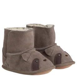 Fashion booties til baby m/dyr, chocolate chip Tøfler