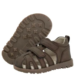 Online sandaler i skinn til småbarn, Chocolate Brown Sandaler Og Badesko