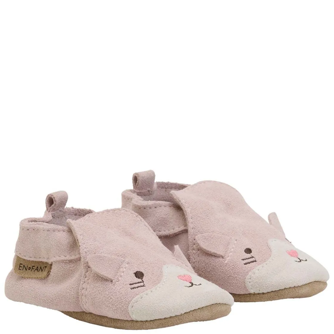 Clearance skinntøfler til baby, Sepia Rose Tøfler