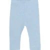 Sale leggings Mélange Rib til baby, Blue Fog Melange Bukser Baby Gutt