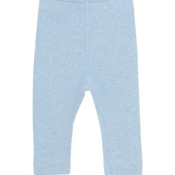 Sale leggings Mélange Rib til baby, Blue Fog Melange Bukser Baby Gutt