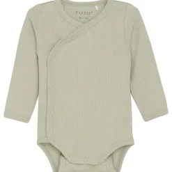 Fashion Rib omslagsbody, Desert Sage Bodyer Baby Jente | Bodyer Baby Gutt