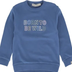 Sale Born To Be Wild sweatshirt til barn, Stålblå Gensere & Overdeler Gutt