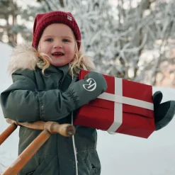 Outlet nisselue i ull til baby og barn, dus rød Nisseluer Barn | Vinterluer Barn
