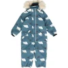 Outlet Salt vinterdress til barn med print, Denimblå Parkdresser & Vinterdresser Barn | Parkdresser & Vinterdresser Baby