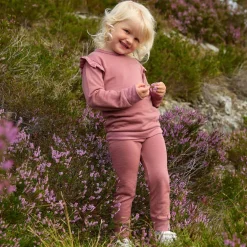 Best Ulla ullsett i ull/bambus til barn, Dyp Rosa Ullbukser 8-16 År | Ullbukser Gutt 3-10 År