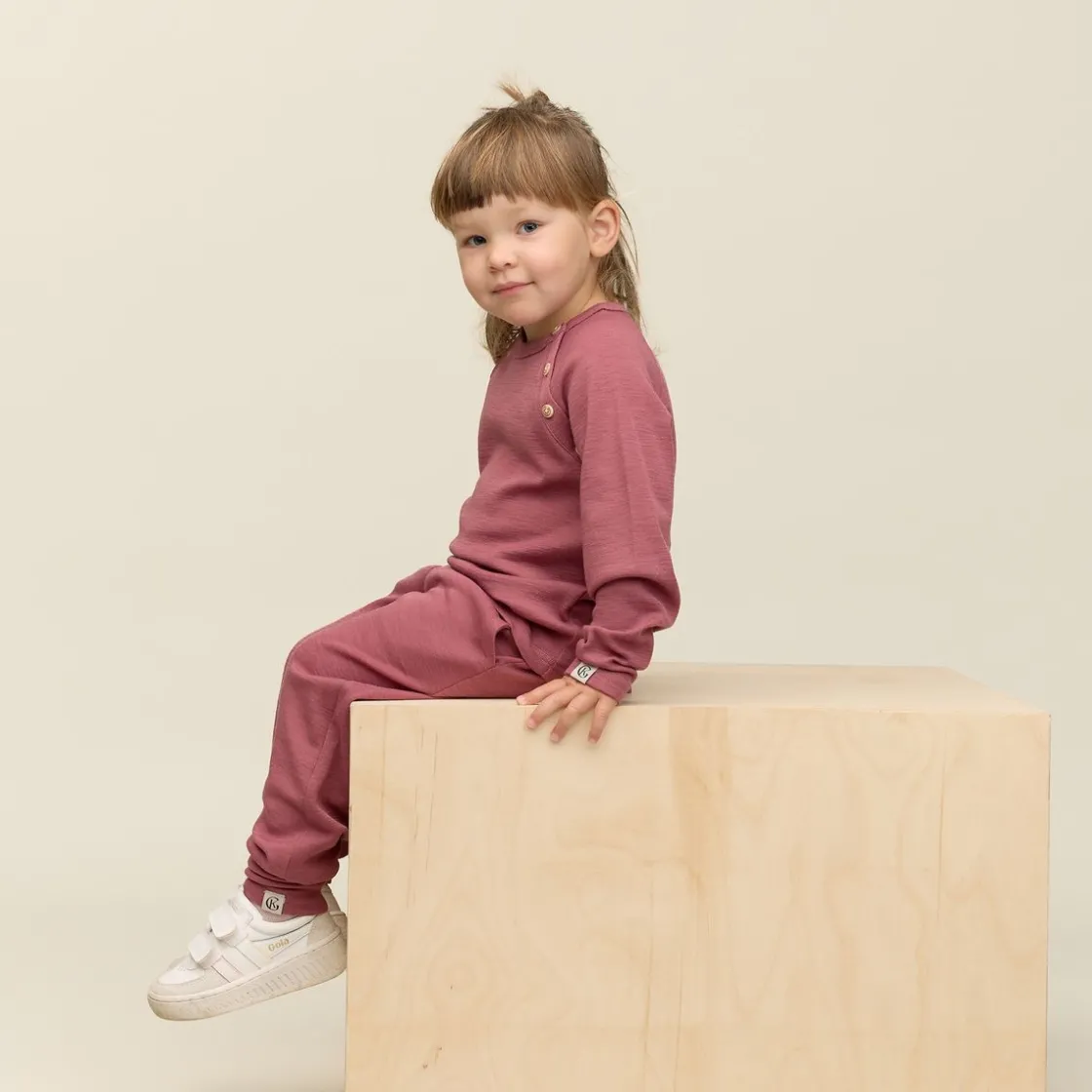 Fashion Villvette ullbukse til barn, Mørk Rosa Ullbukser 8-16 År | Ullbukser Gutt 3-10 År