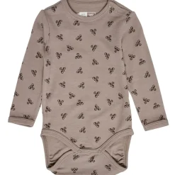 Outlet Bambo body i ull/bambus, Fungi/Major Brown Ullbody Og Ullgensere Baby | Ullbodyer Baby Jente