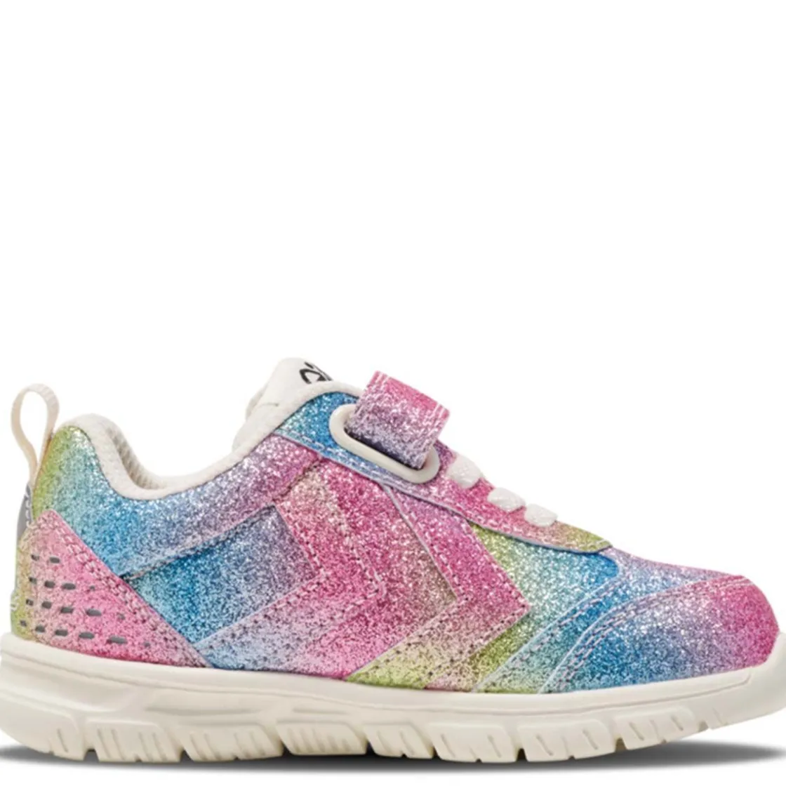 Best Hummel Crosslite Infant Glitter joggesko, White/Multicolor Joggesko