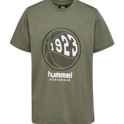 Outlet Hmlleo t-skjorte, Dusty Olive T-skjorte Gutt 8-16 År | T-skjorter Gutt