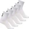 Online 5-pack sokker til barn, Bright White/Bright White Sokker Jente 8- 16 År | Sokker Jente