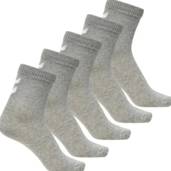 Sale 5-pack sokker til barn, grey melange Sokker Jente 8- 16 År | Sokker Jente