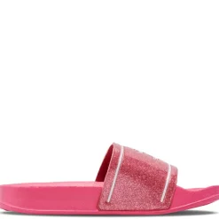 Clearance Hummel Pool Slide Glitter JR sandaler, Raspberry Sandaler Og Badesko