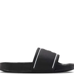 Online Hummel Pool Slide JR slippers til barn, Black/White Sandaler Og Badesko