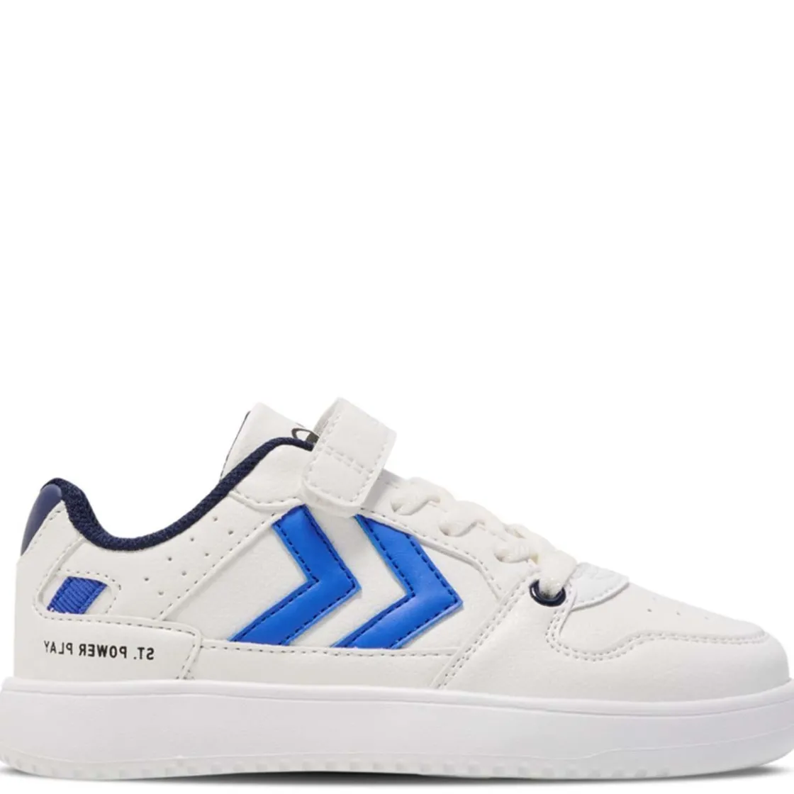 Sale Hummel St.Power Play JR joggesko til barn, White/Black Iris Joggesko