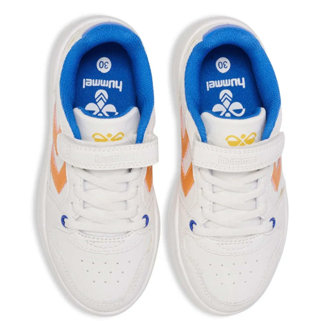 Discount Hummel St.Power Play JR joggesko til barn, white/orange Joggesko
