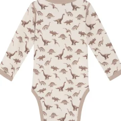 Online Hust & Claire Badia body ull/bambus Dino, Mocha Ullbody Og Ullgensere Baby | Ullbodyer Baby Gutt