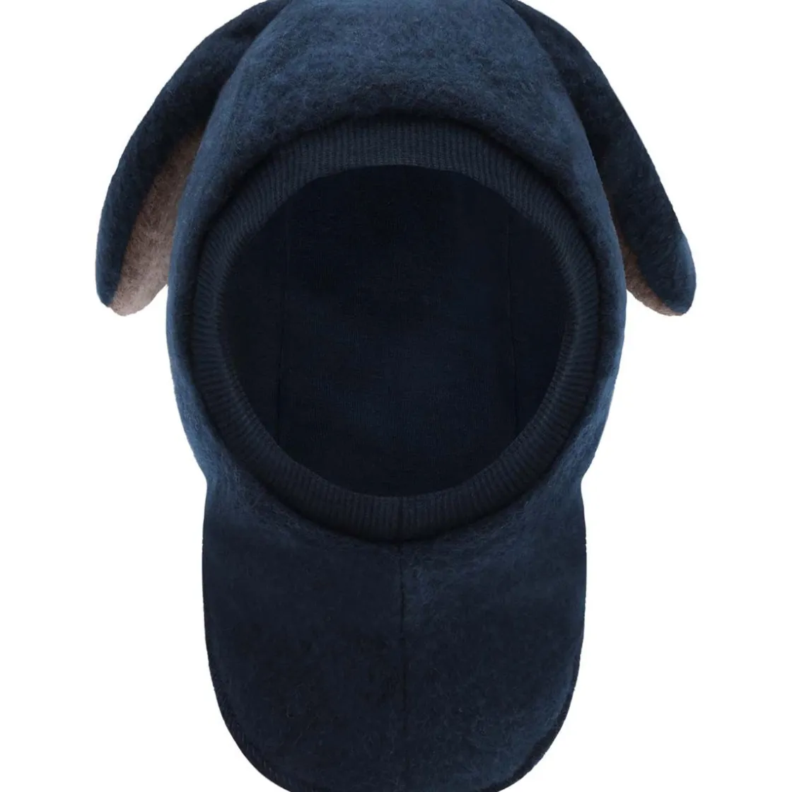 Outlet Hust & Claire balaclava i ullfleece, more navy Vinterluer Baby