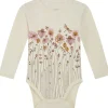 Online Hust & Claire Baloo body ull/bambus blomster, Ecru Ullbody Og Ullgensere Baby | Ullbodyer Baby Jente