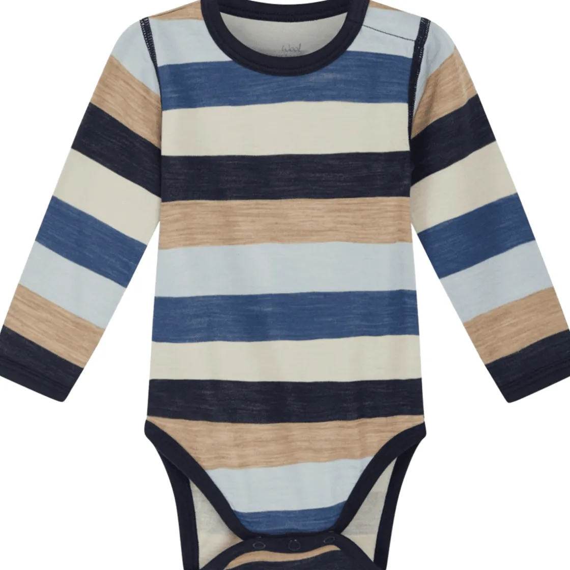 Hot Hust & Claire Baloo body ull/bambus striper, Cloud Blue Ullbody Og Ullgensere Baby | Ullbodyer Baby Gutt