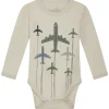 Sale Hust & Claire Baloo body ull/bambus fly, French Oak Ullbody Og Ullgensere Baby | Ullbodyer Baby Gutt