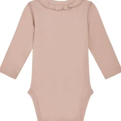 Clearance Hust & Claire Barbara body i ull/bambus, Rose Cloud Ullbody Og Ullgensere Baby | Penklær Baby Jente