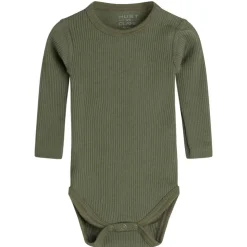 Online Hust & Claire Berry ribb body i ull/lyocell, olivine Ullbody Og Ullgensere Baby | Ullbodyer Baby Gutt