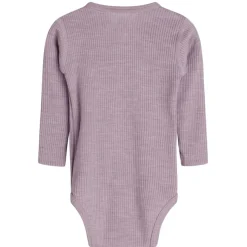 Fashion Hust & Claire Berry ribb body i ull/lyocell, woodrose Ullbody Og Ullgensere Baby | Ullbodyer Baby Jente