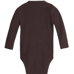 Clearance Hust & Claire Berry ribb body i ull/lyocell, java Ullbody Og Ullgensere Baby | Ullbodyer Baby Jente