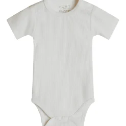 Hot Hust & Claire Bet ribb kortermet body i ull, ecru Ullbody Og Ullgensere Baby | Ullbodyer Baby Jente