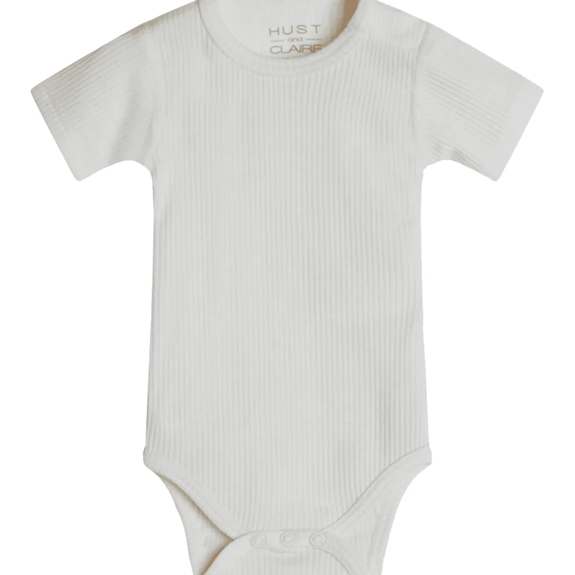 Hot Hust & Claire Bet ribb kortermet body i ull, ecru Ullbody Og Ullgensere Baby | Ullbodyer Baby Jente