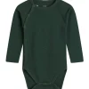 Sale Hust & Claire Bia omslagsbody i ull, Avocado Ullbody Og Ullgensere Baby | Ullbodyer Baby Gutt